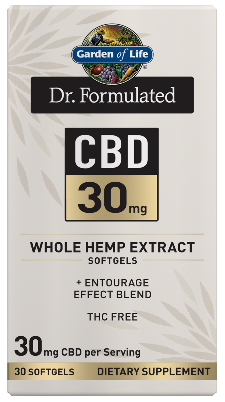 Dr. Formulated CBD 30mg Whole Hemp Extract 30 Softgels
